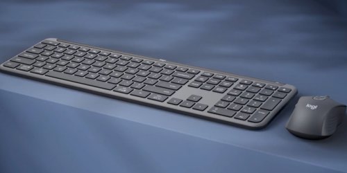 Logitech MK950 Signature for Business klawiatura Dołączona myszka Biuro RF Wireless + Bluetooth QWERTZ Niemiecki Grafitowy