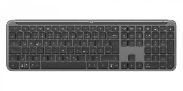Logitech MK950 Signature for Business klawiatura Dołączona myszka Biuro RF Wireless + Bluetooth QWERTZ Niemiecki Grafitowy