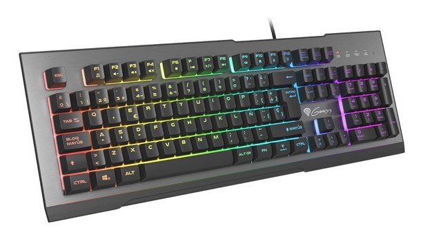 GENESIS Rhod 500 RGB klawiatura Gaming USB QWERTY ES Hiszpański Czarny