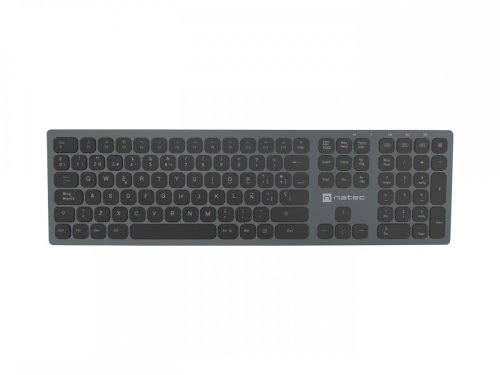 Klawiatura NATEC NKL-1830 Uniwersalne RF Wireless + Bluetooth QWERTY Hiszpański Czarny, Szary