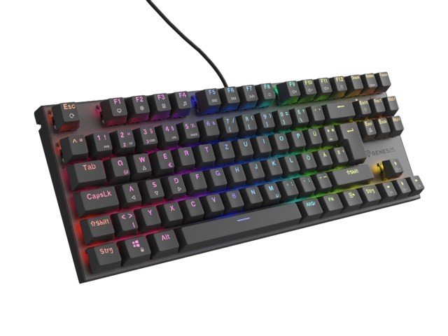 GENESIS Thor 303 TKL klawiatura Gaming USB QWERTZ Niemiecki Czarny