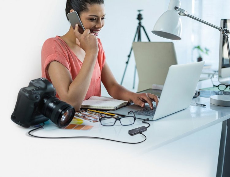 D-Link DUB-2325 stacja dokująca USB Type-C Szary