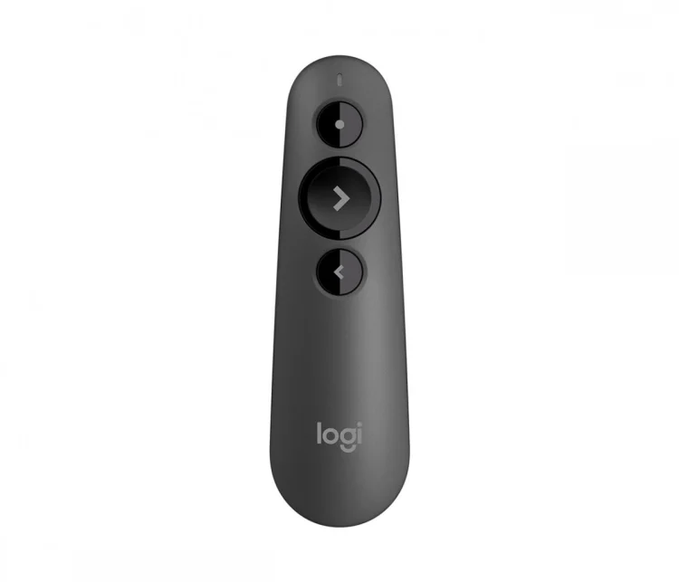 Wskaźnik laserowy Logitech R500s (910-005843) pilot bezprzewodowy Bluetooth/RF Grafitowy