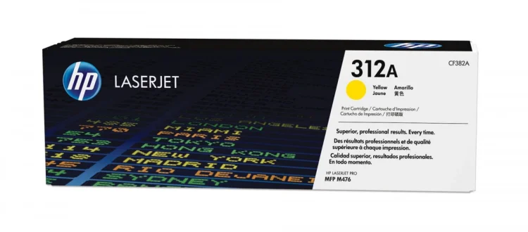 HP Wkład LaserJet 312A z żółtym tonerem