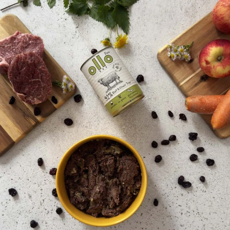Ollo Pure Wołowina zielone Żwacze 850g