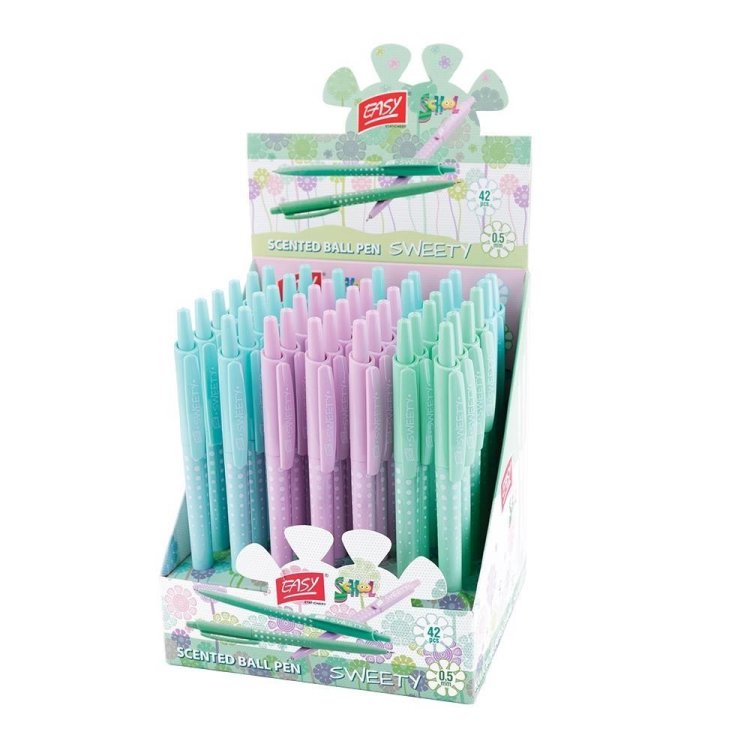 Długopis automatyczny zapachowy (42szt) EASY
