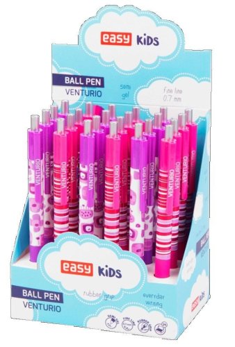 Długopis automatyczny niebieski (24szt) EASY