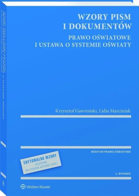 Wzory pism i dokumentów - prawo oświatowe...