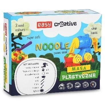Masa plastyczna Makaron 3 kolory + akcesoria EASY
