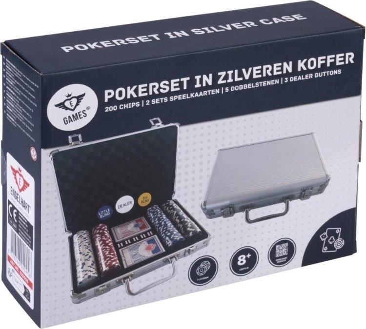 Zestaw do pokera 200szt dice chips