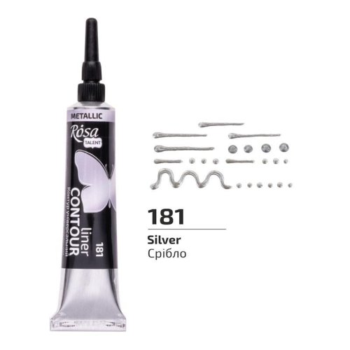 Farba aktylowa konturowa universal silver 20ml