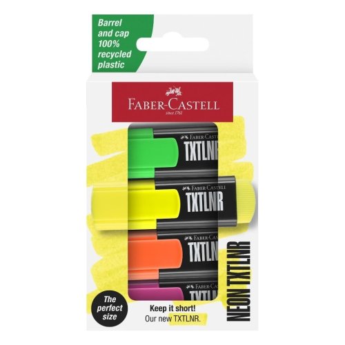 Zakreślacz mini TXTLNR neon 4szt