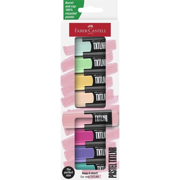 Zakreślacz mini TXTLNR pastel 8szt