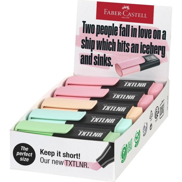 Zakreślacz mini TXTLNR pastel (10szt)