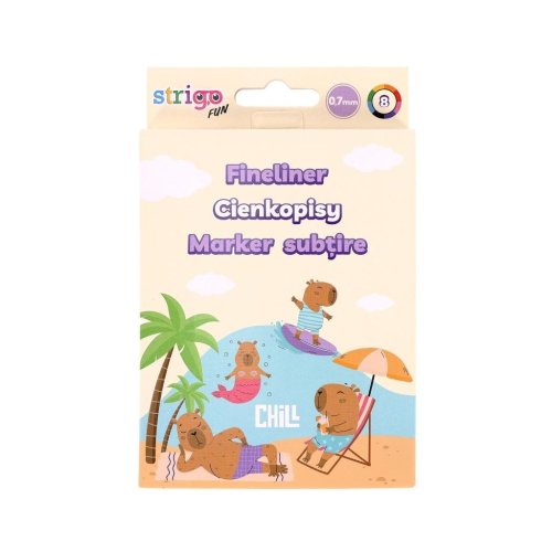 Cienkopisy Kapibara 8szt