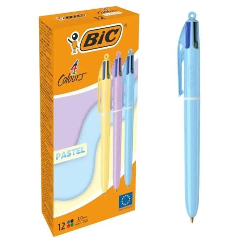 Długopis 4 Colours Pastel (12szt) BIC