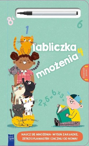 Tabliczka mnożenia z flamastrem suchościeralnym