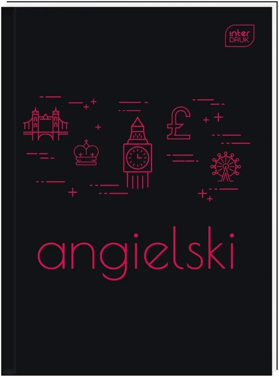 Brulion A5/80K kartka M 70g Angielski (5szt)