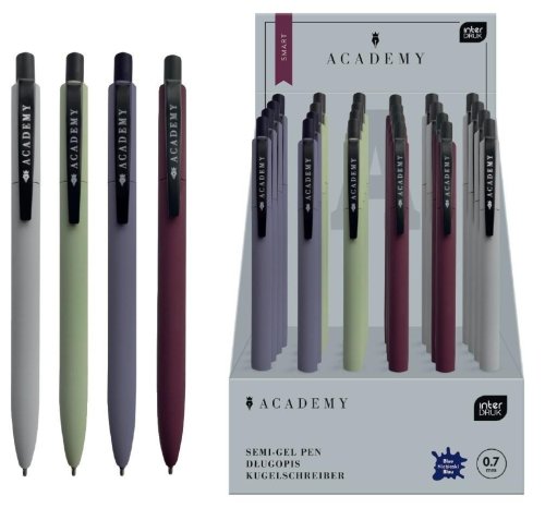 Długopis auto metal Smart Academy nieb (24szt)