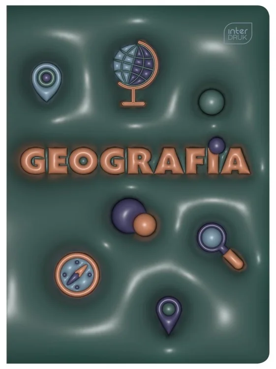 Zeszyt A5/60K kratka Geografia +pig.wiedzy (10szt)