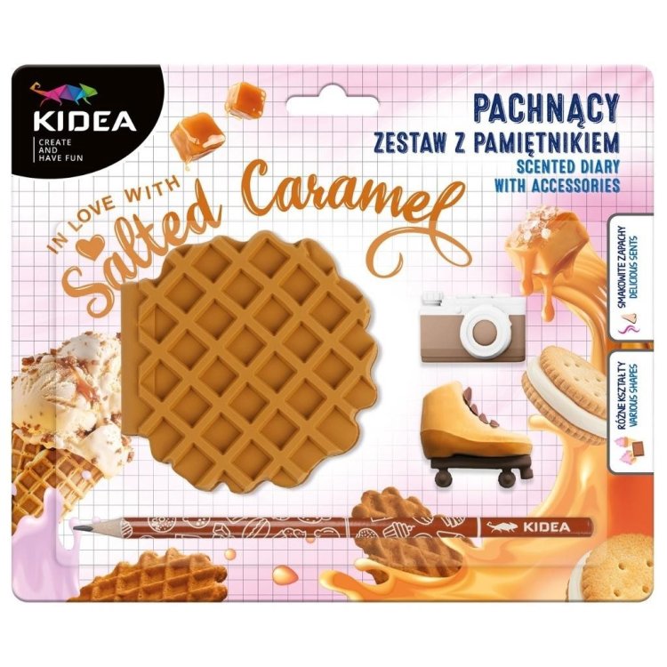 Pamiętnik z akcesoriami Słony karmel KIDEA