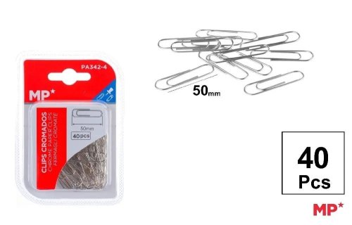 Spinacz biurowy 50mm 40szt srebrne