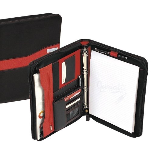 Teczka konferencyjna A4 Milo czarno-czerwona