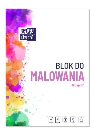 Blok do malowania A3/20K biały (10szt) OXFORD