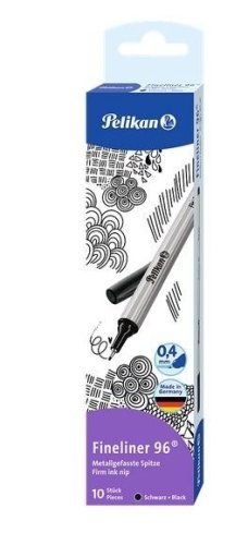 Cienkopis Fineliner 96 0,4mm czarny (10szt)