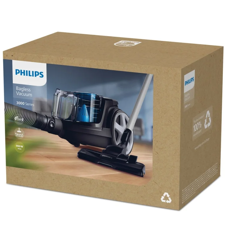 Odkurzacz bezworkowy Philips FC9331/09 (900W; kolor czarny)