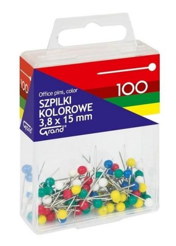 Szpilki kolorowe 3,8x15mm GRAND