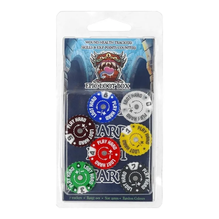 Trackers Counters Range 0-9 25mm Random Colours