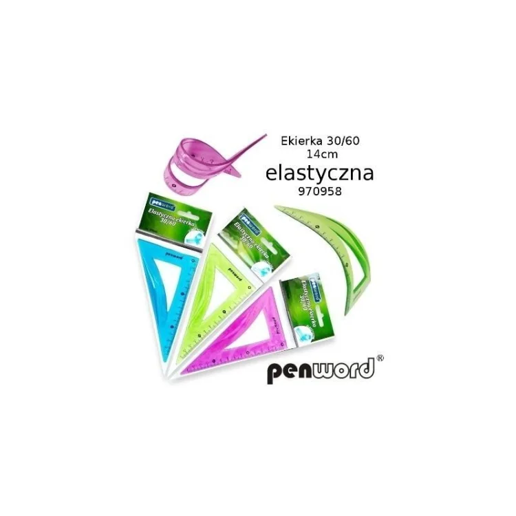 Ekierka elastyczna 14cm MIX