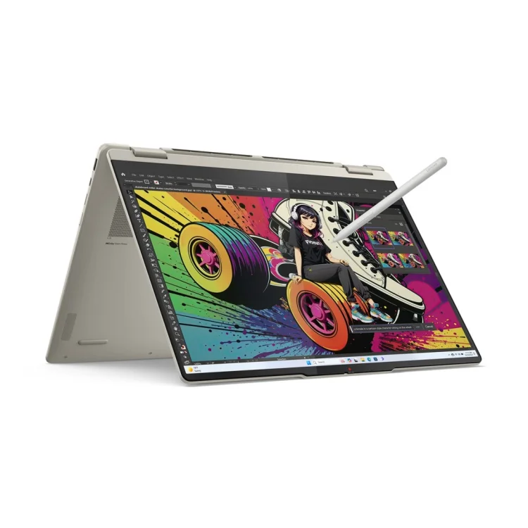 Lenovo Yoga 7 16AKP10 Ryzen AI 7 350 16" 2.8K OLED 500nits Glossy 120Hz 16GB LPDDR5x SSD512 Radeon 860M Graphics 70Wh Win11 Seashell