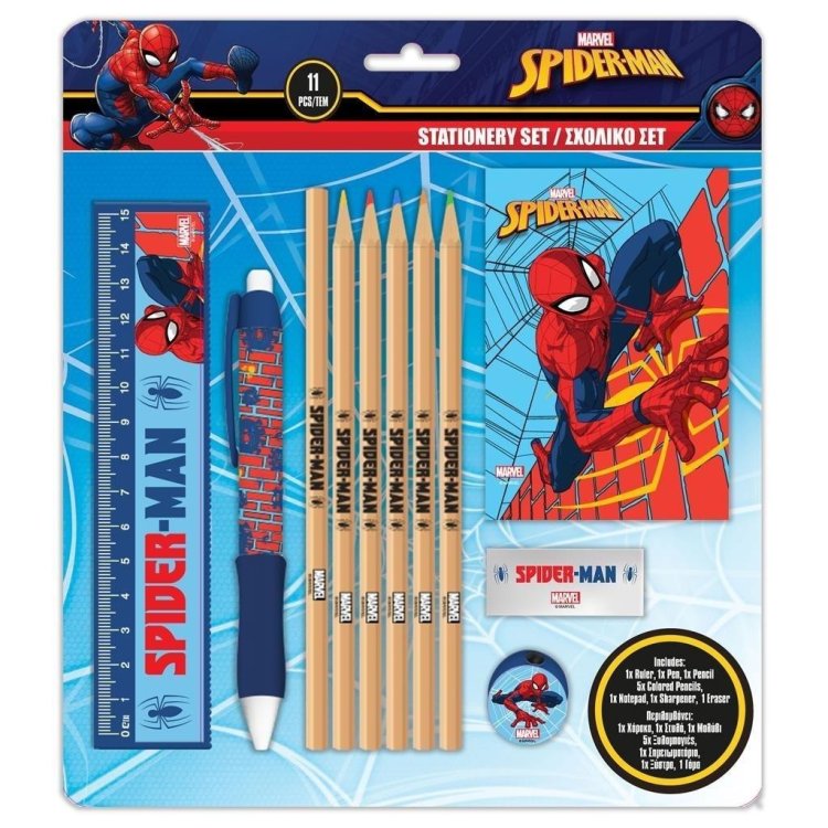 Przybory szkolne Spiderman 11el