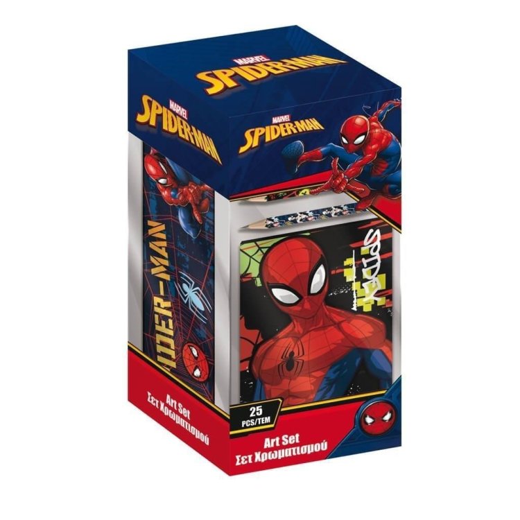 Kolorowanka z piórnikiem Spiderman