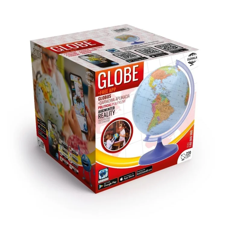 Globus polit. w kartonie Multi Globe AR 22cm SK