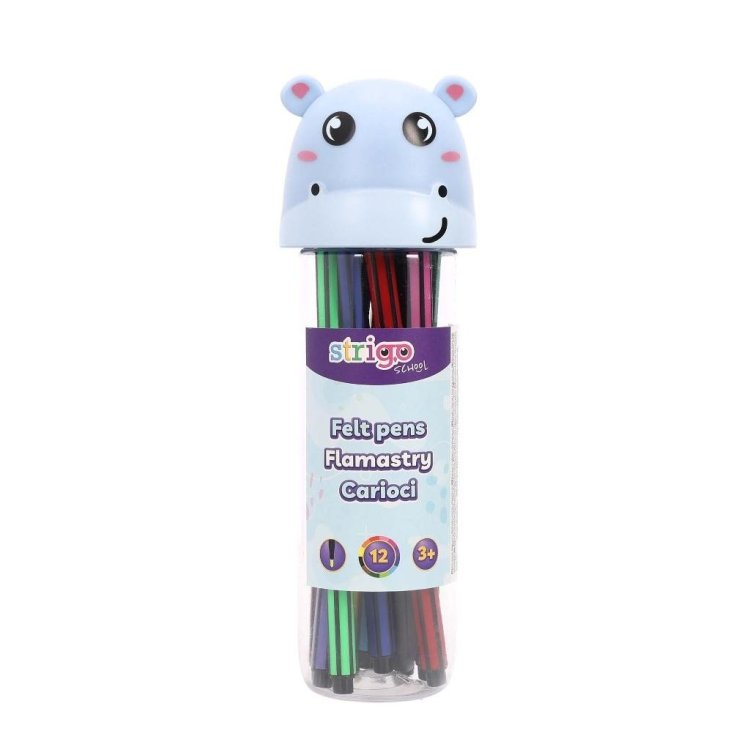 Flamastry Hipopotam 12szt
