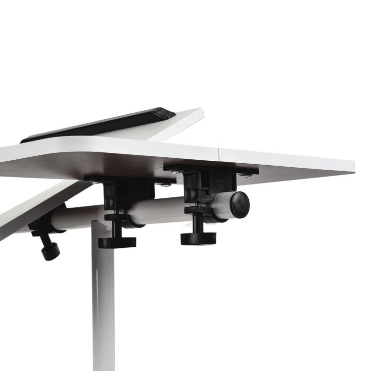 MACLEAN MOBILNE BIURKO/STAND NA LAPTOP, BIAŁE, REGULACJA WYSOKOŚĆ 59-89CM, MAX. 30KG MC-121 W