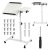 MACLEAN MOBILNE BIURKO/STAND NA LAPTOP, BIAŁE, REGULACJA WYSOKOŚĆ 59-89CM, MAX. 30KG MC-121 W