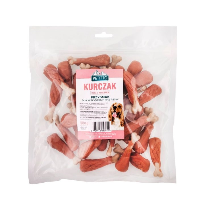 PETITTO - Udka z kurczaka -Przysmak dla psa - 500g