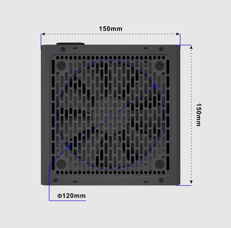 GEMBIRD ZASILACZ KOMPUTEROWY FORNAX POWER 650W 80+BRONZE ATX, 650W, AKTYWNE PFC, 12CM WENTYLATOR