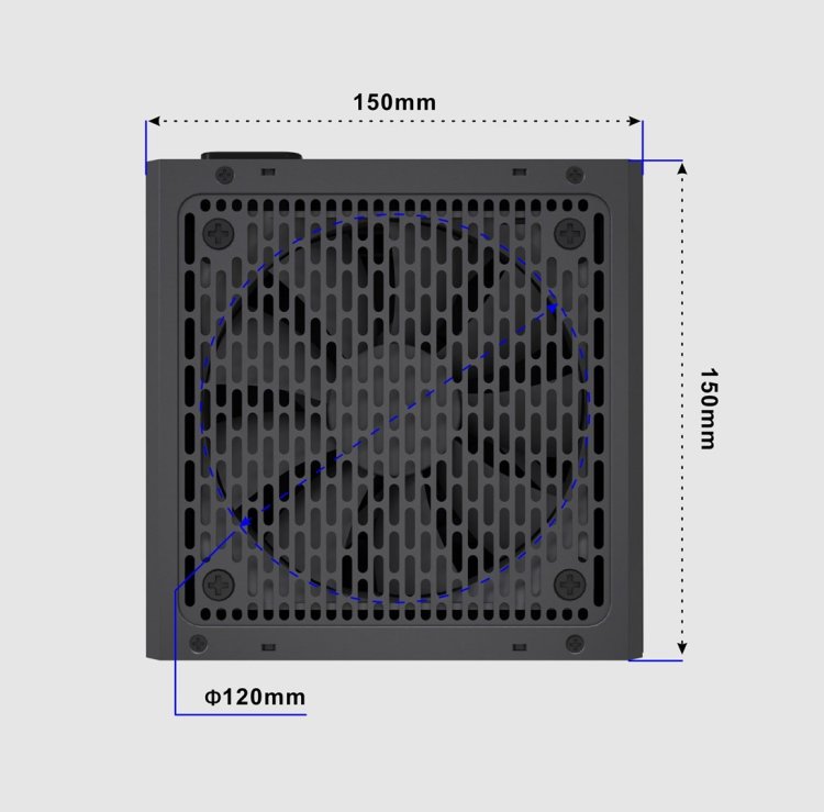 GEMBIRD ZASILACZ KOMPUTEROWY FORNAX POWER 750W 80+ BRONZE ATX, 750W, AKTYWNE PFC, 12CM WENTYLATOR