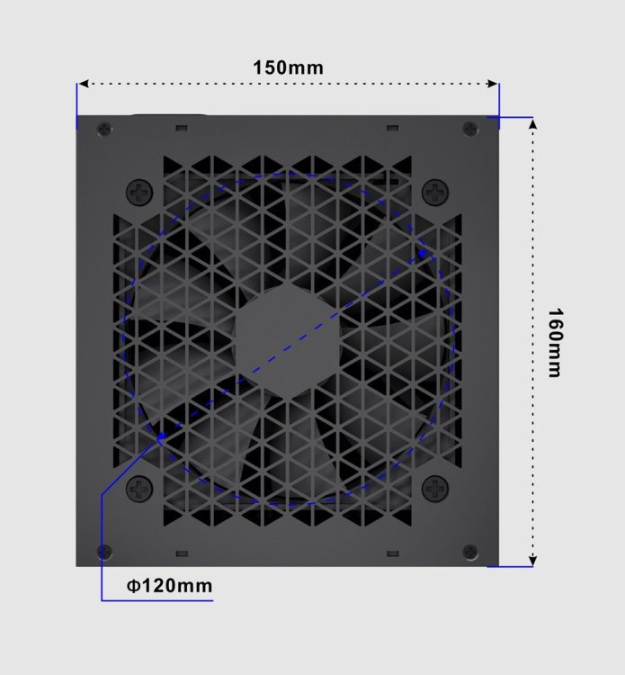 GEMBIRD ZASILACZ KOMPUTEROWY FORNAX POWER 1000W 80+ GOLD ATX, 1000W, AKTYWNE PFC, 12CM WENTYLATOR