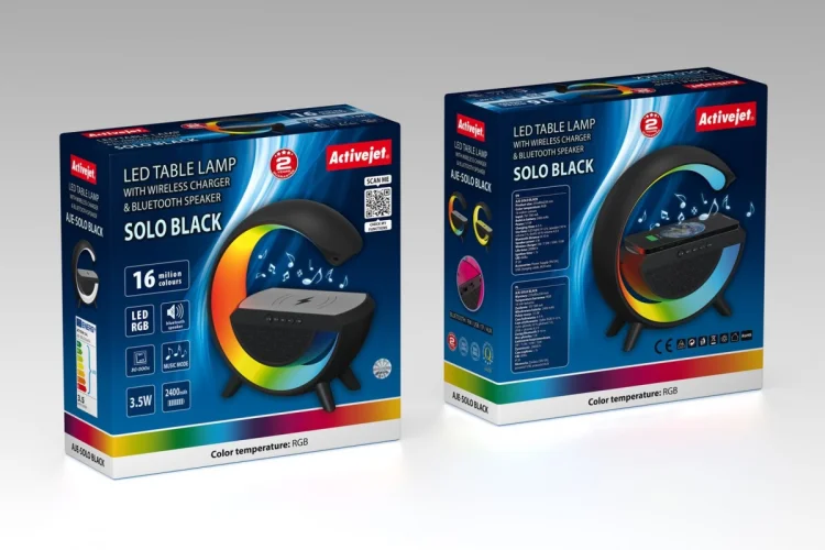 Lampka muzyczna LED Activejet AJE-SOLO RGB Black