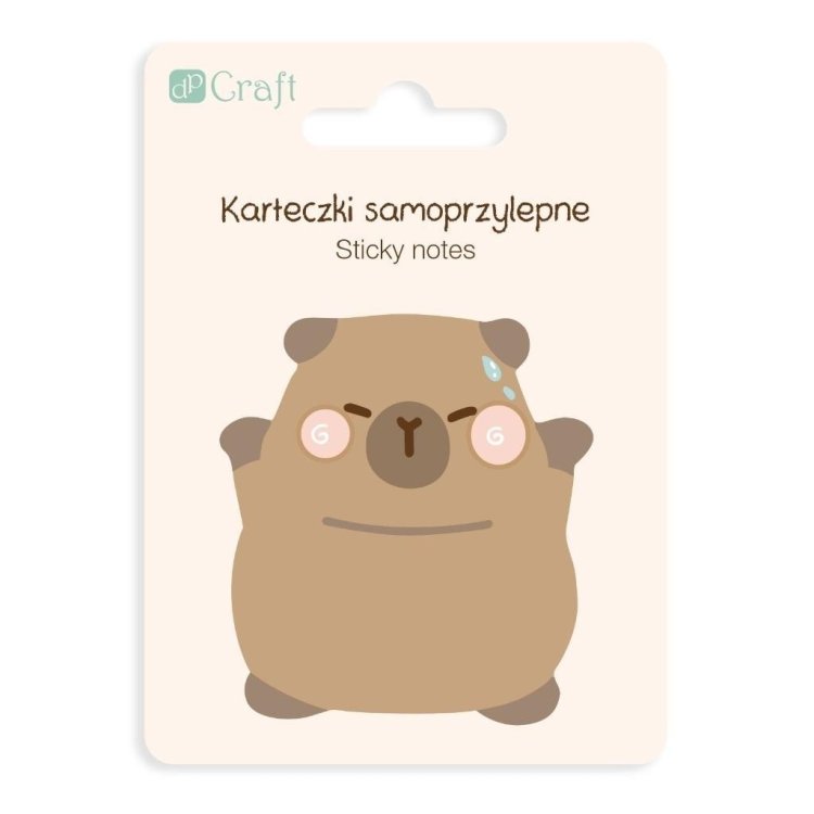 Karteczki samoprzylepne Kapibara Happy 6,2x6cm
