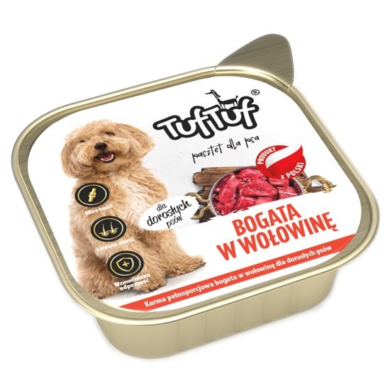 Tuf Tuf Pasztet wołowy alupak dla psa 300g