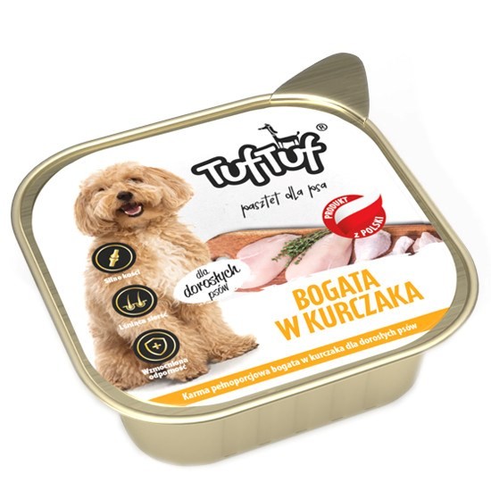 Tuf Tuf Pasztet drobiowy alupak dla psa 300g