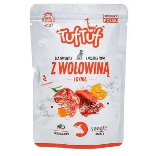 Tuf Tuf Saszetka mielonka z wołowiną dla psa 500g