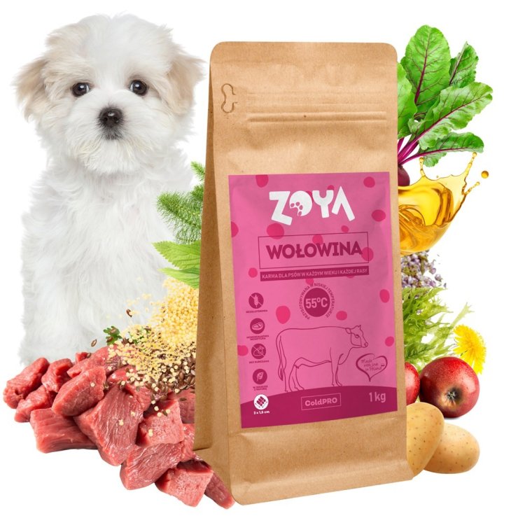 ZOYA COLDPRO Wołowina sucha karma dla psa 1kg